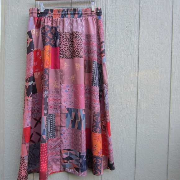 Unbrand Women's XXL Maxi Skirts Colorblack Elastic waistband drawstring Beach - Picture 4 of 12